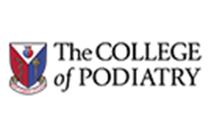 The college of podiatry logo